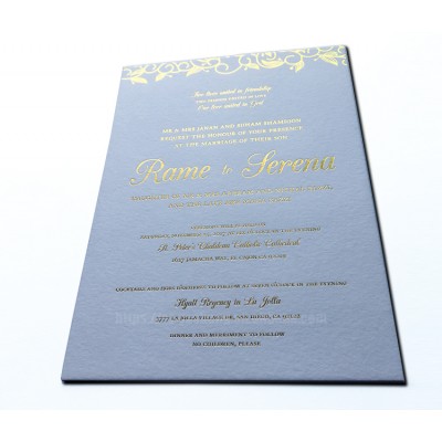 Foil printing wedding envelopes invitation blank invitation card