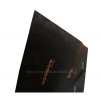 Custom logo transparency tissue paper black tissue paper