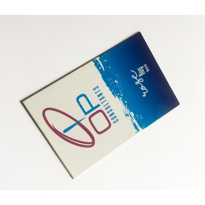 May I have a look at your invitation card design white art paper glossy lamination spot uv gift card