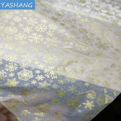 Gold printing Luxury custom logo printed wrapping tissue/silk paper