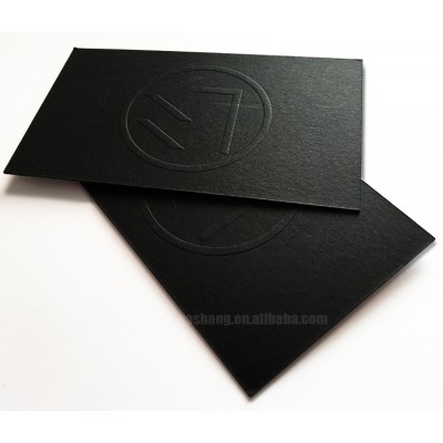 3d blind letterpress black create visiting card online design printing business cards embossed