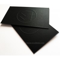 3d blind letterpress black create visiting card online design printing business cards embossed