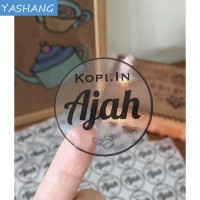 Transparent vinyl round sticker printer custom made stickers