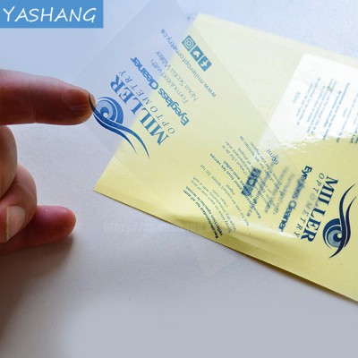 Printing adhesive transparent pvc custom stickers online