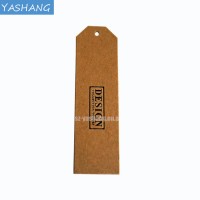 Black printing kraft paper hang tag gold label