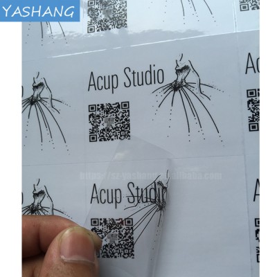 Order stickers online waterproof die cut sticker, PVC printing transparent wall sticker creator